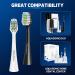 Toothbrush Replacement Heads for Aquasonic Duo & Home Dental Center - Pack of 8 | Premium Dental Care - Buy Online on GoSupps.com