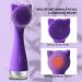 Facial Cleansing Brush - Waterproof Silicone Exfoliator for Men & Women | 3 Speeds | Deep Cleaning & Blackhead Removal (Purple - Buy Online on GoSupps.com