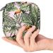 Jungle Palm Monstera Leaves Sanitary Napkin Storage Bag | Portable Menstrual Cup Holder for Women & Teens - Stylish Design - Buy Online on GoSupps.com