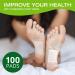 Premium Deep Cleansing Foot Pads with Ginger Powder - 100 Natural Foot Patches for Energy Boost and Body Care - Buy Online on GoSupps.com