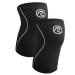 Reh band Kniebandage strength sport knee support for cross fit & heavy training Knee Sleeve made of 5 mm neoprene in many colors & sizes unisex XS black - 1 pair