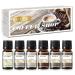 EUQEE Coffee Fragrance Oils Gift Set Humidifier Oil Essential Oils for Diffusers for Home Coffee Coffee Cake Chocolate Coconut Cream Coconut & Vanilla Black Opium 6 10 ml