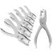 Hole Puncher 6 Pack 8 Sheet Capacity Silver Color Paper Punch for Paper 1 Hole Punch