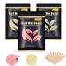 Hard Wax Beads for Hair Removal (300g/10.5oz) Painless Wax Beans for Full Body Brazilian Bikini with 10pcs Applicators, At Home Waxing Beads for Face, Eyebrow, Legs, Underarms, Perfect Refill for Any Wax Warmer( Cream & Ro