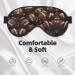 SSIMOO Double-Sided Footballs Print Eye Mask - Soft Sleep Mask for Light Blocking & Enhanced Sleep Quality - Buy Online on GoSupps.com