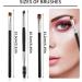 Sibba 3 Pieces Eyebrow Brush Set Double-Ended Black Spoolies Eyelash Brow Eyeshadow Comb Mini Eye Lash Curler Separator Makeup Mascara Angled Eyeliner Applicator Tool for Women Girls - Buy Online on GoSupps.com