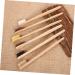 Hapinary 10-Pack Bamboo Toothbrushes - Organic Portable Travel Toothbrush Set for Tooth & Mouth Hygiene - Eco-Friendly Disposable Hotel Accessories - Buy Online on GoSupps.com