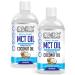 ONYX MCT Oil 500ml High Potency C8 & C10 Premium Coconut Oil Ketones Booster - Suitable for Ketogenic Paleo Vegan & Low Carb Diet (2 x 500ML PURE MCT OIL (unflavoured))