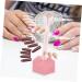 minkissy Spiral Nail Color Display Stand Nail Display Stand Holder Spiral Nail Practice Holder Nail Sample Sticks Nail Practice Stand Nail Tips Display Stand Decorate Acrylic Modeling 6.2x6.2cm Pink - Buy Online on GoSupps.com