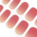 DANNI & TONI 28 Stickers Semi Cured Nail Wraps Soft Self-Adhesive Gel Nail Stickers(Lost Horizon) Salon-Quality Gel Nail Polish Strips Manicure Stickers Set Gradient with Light Red Tips