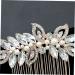 FRCOLOR Set of 2 Hair Comb with Rhinestone Pearls Wedding Hair Jewellery Wedding Hair Accessories Bridal Headpiece Wedding Hair Accessories for Women Tiara Women Hairpin Bridal Combs Rhinestones - Buy Online on GoSupps.com