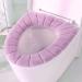 ZeeDix 5-Piece Thicker Bathroom Toilet Seat Cover Pad Set - Washable & Comfortable, Easy Installation, Stretchable Fibers - Standard Size (5 Colors) - Buy Online on GoSupps.com