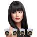 Semi-Permanent Hair Colour Dye Intense x4 Pack - Ebony