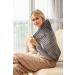 Ambershine 45cmx85cm XXXXL King Size Fast-Heating Electric Heating Pad - 6 Temp Settings for Pain Relief in Back, Neck, Shoulders, Abdomen, Legs - Dark Gray - Buy Online on GoSupps.com