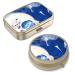 Pill can box with mirror retro small pill box for wallet or bag bronze pill box or vitamins fish oil dietary supplements pills contain travel gifts (2 pieces) 2 Piece 2Pcs-Marble Paint