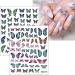 JMEOWIO 9 Sheets Spring Butterfly Nail Art Stickers Decals Self-Adhesive Summer Flower Floral Nail Supplies Nail Art Design Decoration Accessories - Buy Online on GoSupps.com