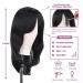 TuTive 22 Inch Layered Black Wig with Bangs - Natural Looking Shoulder Length Heat Resistant Synthetic Wig for Women - Ideal for Daily & Party Use - Buy Online on GoSupps.com