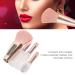 Portable 4 in 1 Makeup Brush - Elegant Clear Handle Beauty Brush for Home & Travel | Fluffy Eyeshadow & Blush Blending Brush in Gold - Buy Online on GoSupps.com