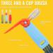 3 in 1 Cup Lid Gap Cleaning Brush 3 Pack Multifunction Insulation Bottle Cleaning Tools for Bottle Gap Tight Spaces Cup Kitchen Brush Small Silicone Bottle Brush Cleaner - Buy Online on GoSupps.com