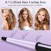 Jaeton 19-32mm Curling Wand - Professional Ceramic Curl Stick for Natural Curls & Beach Waves - Quick Heating Includes Gloves - Violet - Buy Online on GoSupps.com