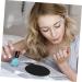 10pcs Nail Polish Palette Tray - Silicone Makeup Tool for Nail Art Black 9.5x9.5 cm - Perfect for Manicure & Painting - Buy Online on GoSupps.com