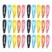 30 Pieces Kids Snap Hair Clips Candy Color Hair Clips Colorful Metal Snap Hair Clips Non-Slip Metal Hair Clips for Girls Mini Snap Hair Clips for Kids Girls Teenagers Women (5 Colors)
