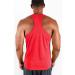 DEVOPS Men's Y-Back Dri Fit Muscle Gym Tank Top 3 Pack - Large (Charcoal/Red/Yellow) - Buy Online on GoSupps.com