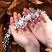 GORAlS Crystal Flower Bridal Hair Vine with Pearls - Wedding Headpiece for Women and Girls (Silver) - Buy Online on GoSupps.com