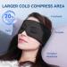 Cooling Gel Eye Masks - Cold & Warm Compress for Puffy Eyes Dark Circles Migraine Relief | Soft Gel Sleep Mask - Black - Buy Online on GoSupps.com