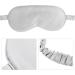 2pcs Silk Sleep Masks - Adjustable Eye Cover for Sleeping - Soft Light Grey Eye Pads & Blindfolds - Comfortable Travel Sleep Accessories - Buy Online on GoSupps.com