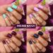 Teenitor 360Pcs Matte Acrylic Short Square Fake Nails - Glitter Press-On Manicure - Buy Online on GoSupps.com