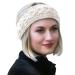 HEAVENLY HIMALAYAN Head Band - 100% Handmade, Soft Nepal Wool - Support Moms in Ethically Made Business - Thick Extra Wide Winter & Summer Fabric Ear Warmers Headbands for Women - White Head Wrap