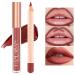 Seawave Nude Lip Liner and Lipstick Set - 12 Pcs Long Lasting Waterproof Matte Lipgloss for Black Mature Women - Makeup Gift Set - Buy Online on GoSupps.com