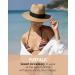FURTALK Panama Hat Sun Hats for Women Men Wide Brim Fedora Straw Beach Hat UV UPF 50 Brown M/L - Buy Online on GoSupps.com