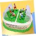 Warmhm 8Pcs ornaments accessories decorations cocktail cocktail picks top hat soccer cake topper decorate cake decorating birthday party supplies football party decorations football - Buy Online on GoSupps.com