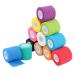 Risvowo 12 Rolls Self -adhesive association adhesive bandage elastic self -adhering bandage non -woven bandage for stretch athletes wrist ankle pet grooming (5cm x 4.5m)
