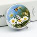 Compact 3-Compartment Pill Box with Butterfly & Daisy Design - Portable Travel Pill Organizer for Handbags & Pockets - Buy Online on GoSupps.com