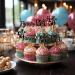 LOINFE Birthday Cupcake Toppers Pack of 24 Cake Toppers Birthday Happy Birthday 50 Years Cake Decoration Cake Decoration for Party Decoration Cake Decorations (Black) - Buy Online on GoSupps.com