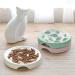Cilkus Slow Feeder Bowl for Cats and Small Dogs - Fish Pool Design | Bloat Stop Puzzle Feeder for Healthy Eating | Melamine Food Grade Material | Dishwasher Safe | Green - Buy Online on GoSupps.com
