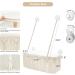 Dahey Macrame Cat Window Perch - Boho Cat Hammock Bed for Indoor Cats - Wall Mounted Pet Resting Seat with Tassel - Safety Space Saving Kitty Swing Shelf - Holds up to 45 lbs - Gift - Buy Online on GoSupps.com
