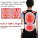 Seniors Self Heating Back Brace - 108 Magnets Lumbar Support Belt for Pain Relief | Posture Corrector for Elderly Men & Women - L/Large Black - Buy Online on GoSupps.com