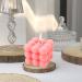 Handmade Bubble Candle - 100% Vegan & Sustainable Soy Wax | Boho Decorative Candle (Pink 6x6x6 cm) | Fragrant Aroma for Eco-Friendly Home Decor - Buy Online on GoSupps.com