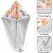 Orange Flower Cups Hair Towel 2 Pack - Super Absorbent Quick Dry Turbans for Women & Girls - Buy Online on GoSupps.com