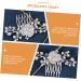 DOITOOL rhinestones rhinestone Wedding Hair Comb hair comb bride pearl wedding Bride hair accessories alloy wedding hair accessories for brides headgear Hair piece hair - Buy Online on GoSupps.com