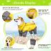 SUNFURA Waterproof Dog Raincoat - Adjustable Hood - Lightweight Rainwear for Small, Medium, Large Dogs - Yellow XL - Buy Online on GoSupps.com