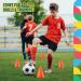 Dazzling Toys Mini Traffic Cones - 7 Pack of Orange Sports Safety Cones for Soccer and Basketball Practice - Buy Online on GoSupps.com