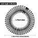 9-Piece Flexible Circular Stretch Comb Set for Women & Girls - 3 Colors (Black, White, Clear) - Buy Online on GoSupps.com