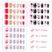 72-Piece Self-Adhesive Artificial Nails Set for Kids | Cute Fingernails for Girls | Perfect for Little Hands | Love & Cake Themes - Buy Online on GoSupps.com