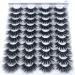 NEW 4 Pairs 3D Mink Hair False Eyelashes Criss-cross Wispy Cross Fluffy length 25-30mm Lashes Extension Handmade Eye Makeup Tools (F063)