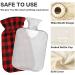 Black Red Buffalo Plaid Hot Water Bottle - Pain Relief for Neck & Shoulders 1L | Warm Feet & Bed Comfort - Buy Online on GoSupps.com